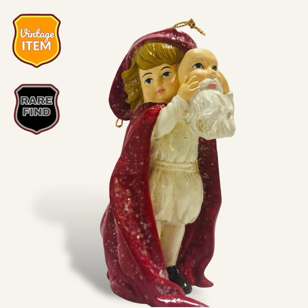 Bethany Lowe Vintage Young Girl Winter Christmas Holiday Ornament. RARE!
